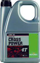 Load image into Gallery viewer, MOTOREX CROSS POWER 4T 10W50 (4 LITERS) 102257