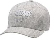 ALPINESTARS ANGLE REFLECT HAT GREY HEATHER SM/MD CURVED BILL 1139-81525-1026-S/M