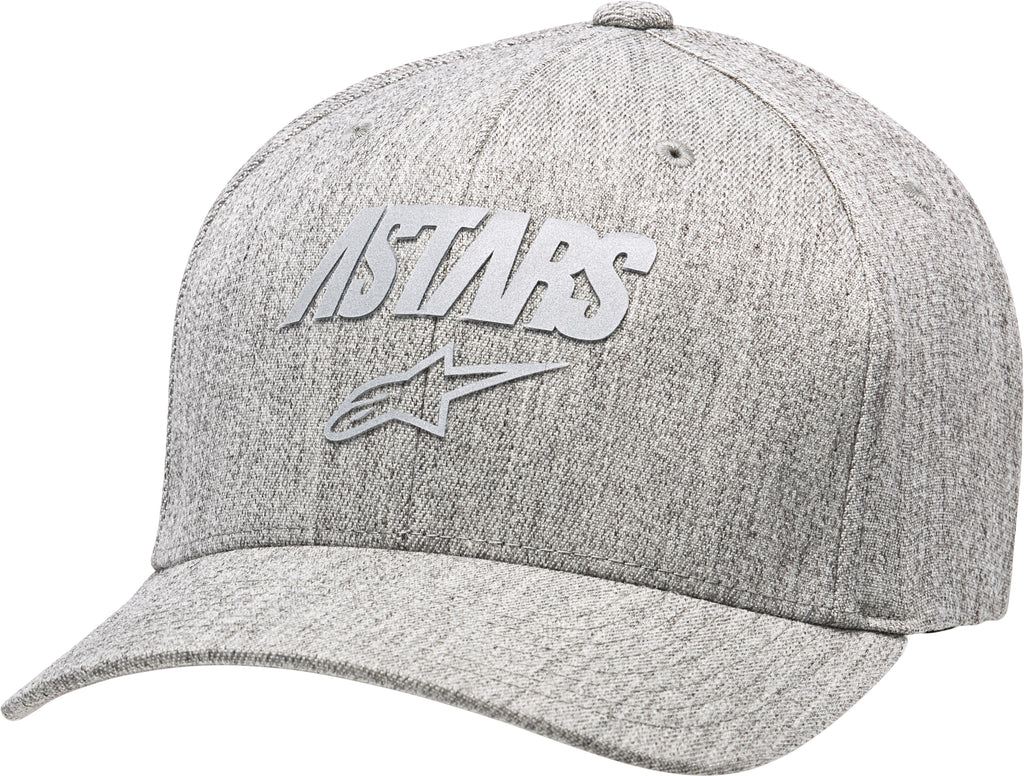 ALPINESTARS ANGLE REFLECT HAT GREY HEATHER LG/XL CURVED BILL 1139-81525-1026-L/XL