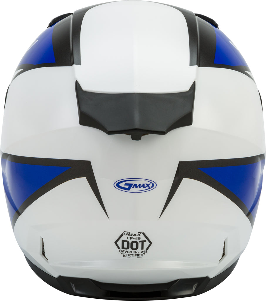 GMAX FF-49 FULL-FACE DEFLECT HELMET WHITE/BLUE XL G1494517