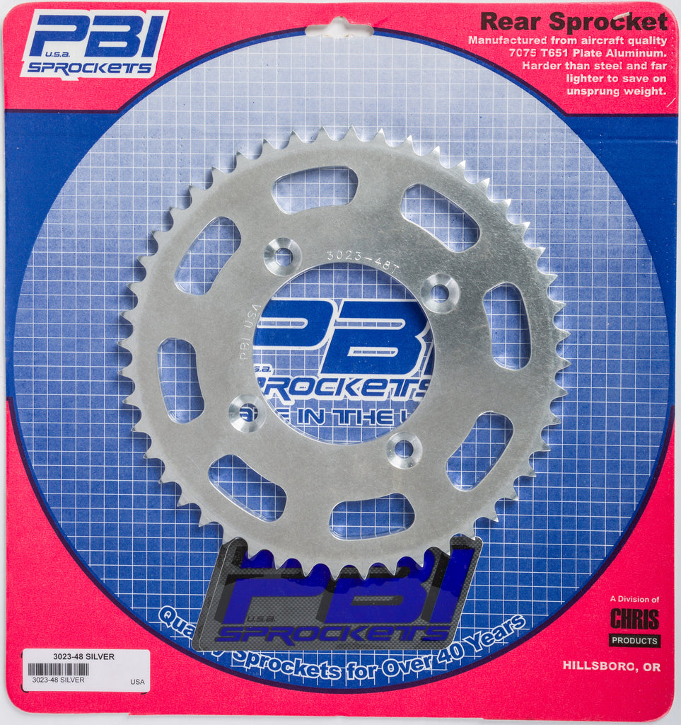 PBI REAR ALUMINUM SPROCKET 48T 3023-48