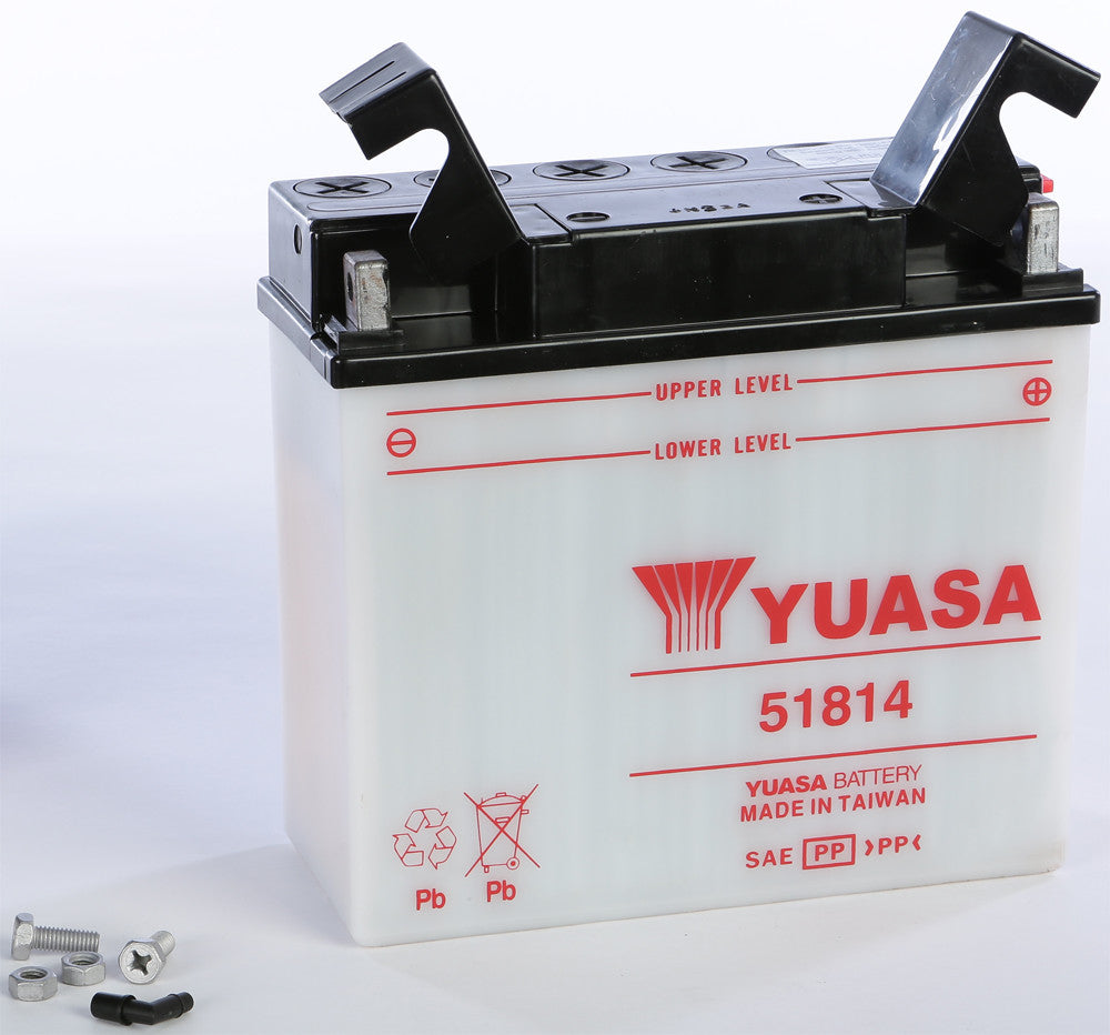 YUASA BATTERY 51814 CONVENTIONAL YUAM2219B-atv motorcycle utv parts accessories gear helmets jackets gloves pantsAll Terrain Depot