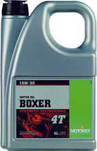 Load image into Gallery viewer, MOTOREX BOXER 4T 15W50 (4 LITERS) 102295