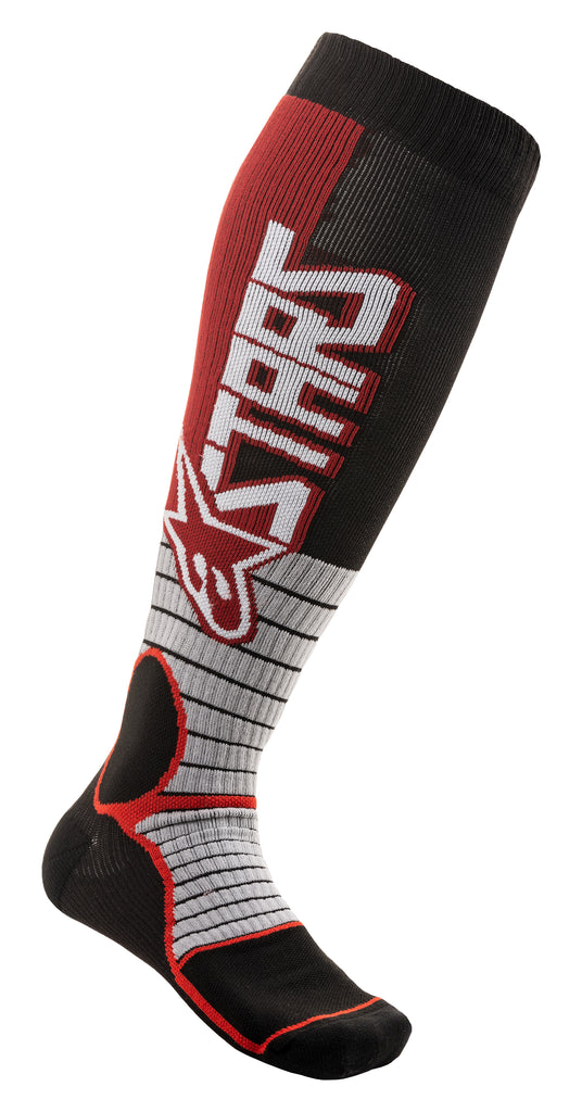 ALPINESTARS MX PRO SOCKS BURGUNDY/BLACK SMALL 4701520-301-S