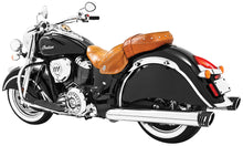 Load image into Gallery viewer, FREEDOM RACING SLIP-ONS 4&quot; CHROME W/BLACK TIP INDIAN IN00026