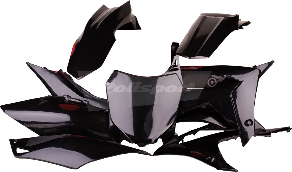 POLISPORT PLASTIC BODY KIT BLACK 90577