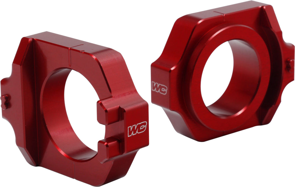 WORKS AXLE BLOCKS ELITE HON RED 17-225