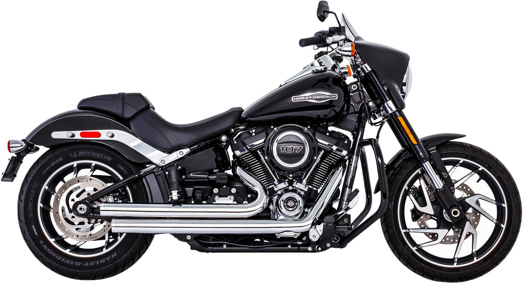 FREEDOM INDEPENDENCE STAGGERED CHROME W/CHROME TIP M8 SOFTAIL HD00746