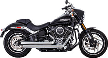 Load image into Gallery viewer, FREEDOM INDEPENDENCE STAGGERED CHROME W/CHROME TIP M8 SOFTAIL HD00746