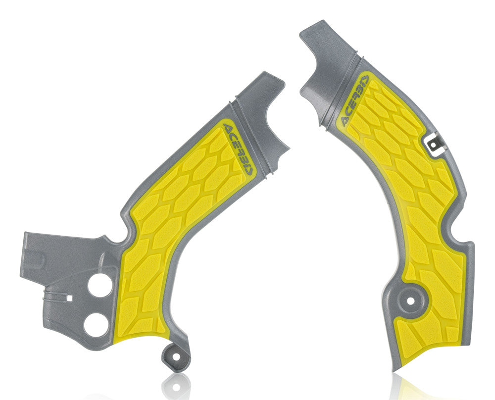 ACERBIS X-GRIP FRAME GUARD GREY/YELLOW 2630531120