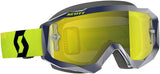 SCOTT HUSTLE GOGGLE BLUE/YELLOW W/YELLOW CHROME WORKS 268182-1054289