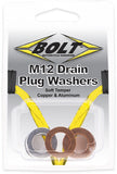 BOLT CRUSH WASHERS 12X20MM 10/PK 5 ALUMINUM & 5 COPPER DPWM12.20-10