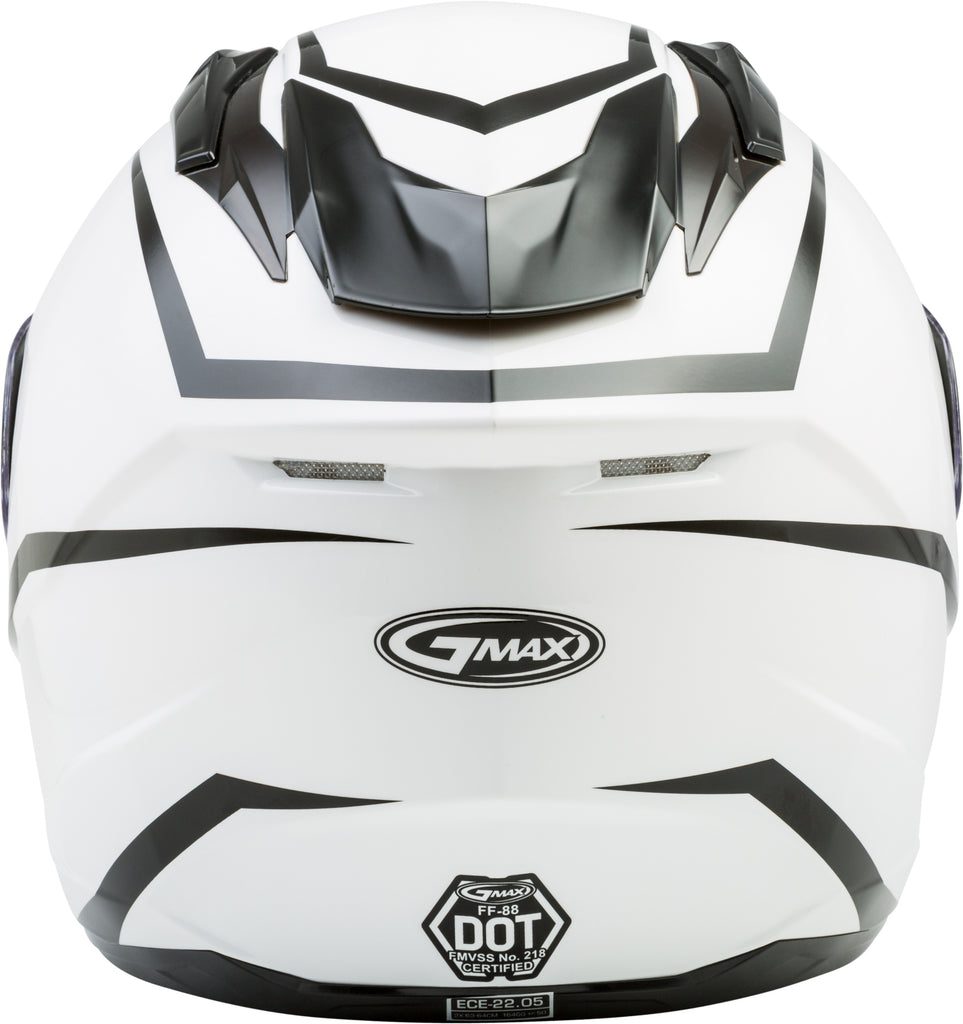 GMAX FF-88 FULL-FACE PRECEPT HELMET WHITE/BLACK XL G1884017