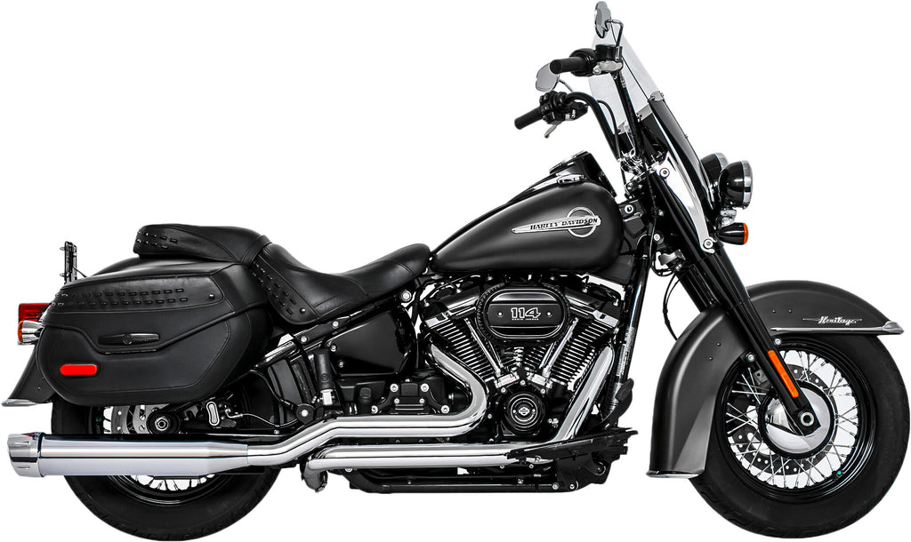 FREEDOM COMBAT DUALS 4.5" CHROME W/CHROME TIP M8 SOFTAIL HD00803