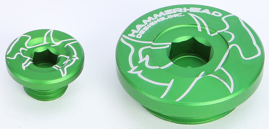 HAMMERHEAD ENGINE PLUGS GREEN KX250F '11-13 KX450F '09-13 32-0342-00-30