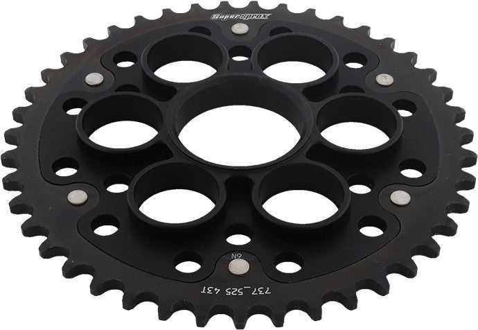 SUPERSPROX STEALTH SPROCKET 43T BLACK RST-737525-43-BLK