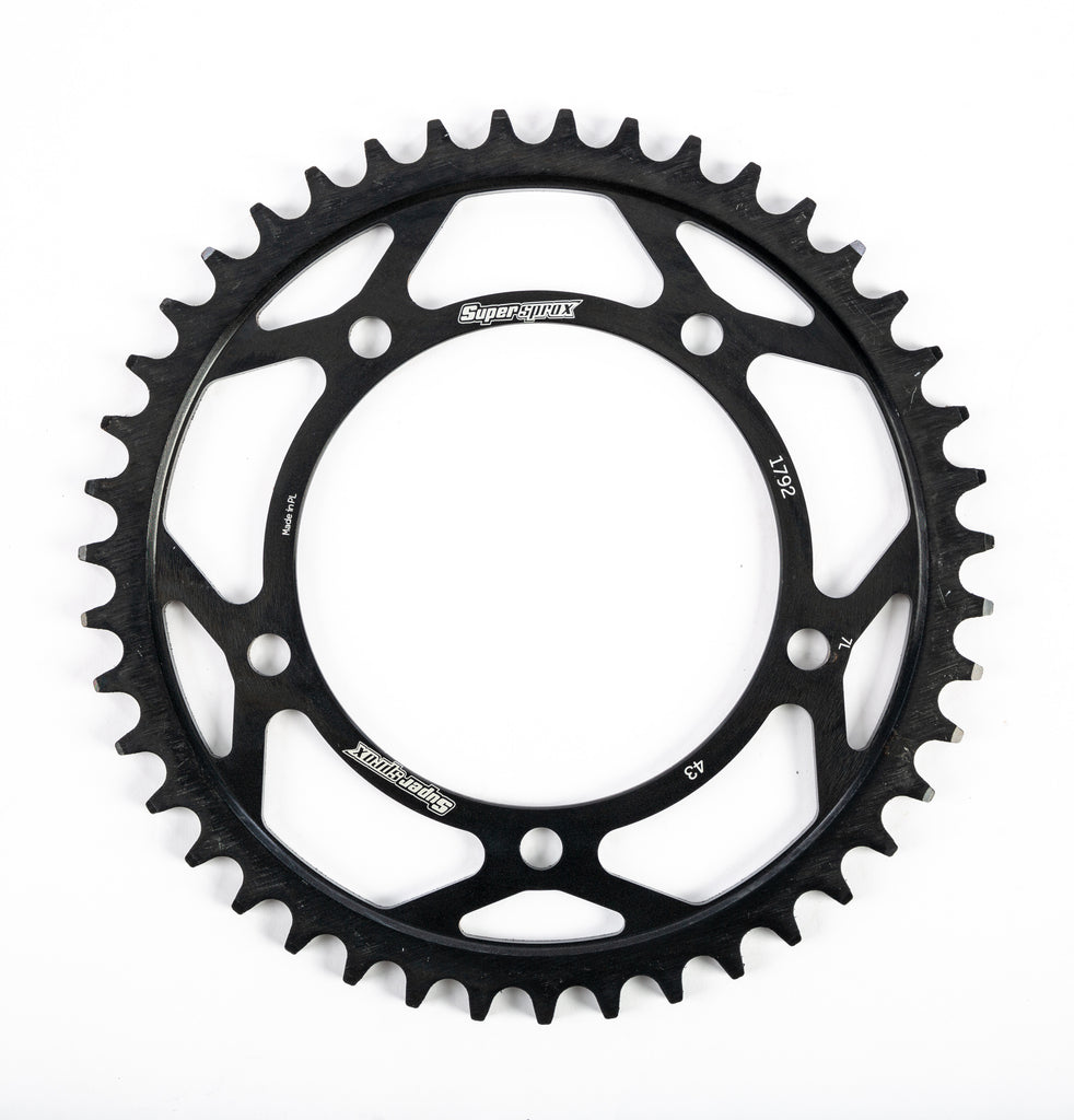 SUPERSPROX STEEL SPROCKET 43T BLACK RFE-1792-43-BLK