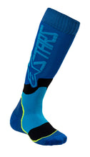 Load image into Gallery viewer, ALPINESTARS MX PLUS-2 SOCKS BLUE/CYAN LARGE 4701920-707-L