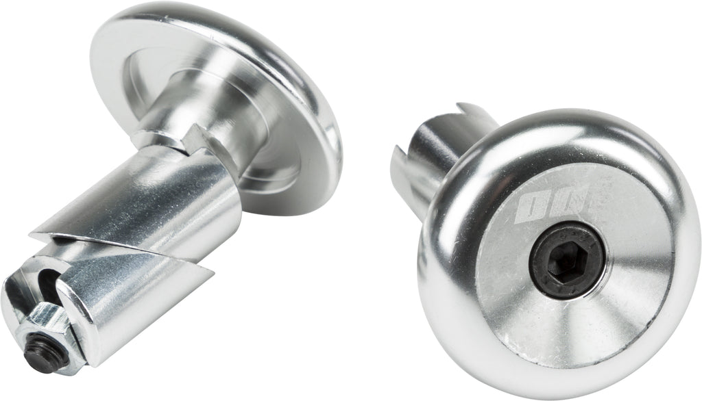 ODI ALUMINUM BAR END PLUGS SILVER F71APS