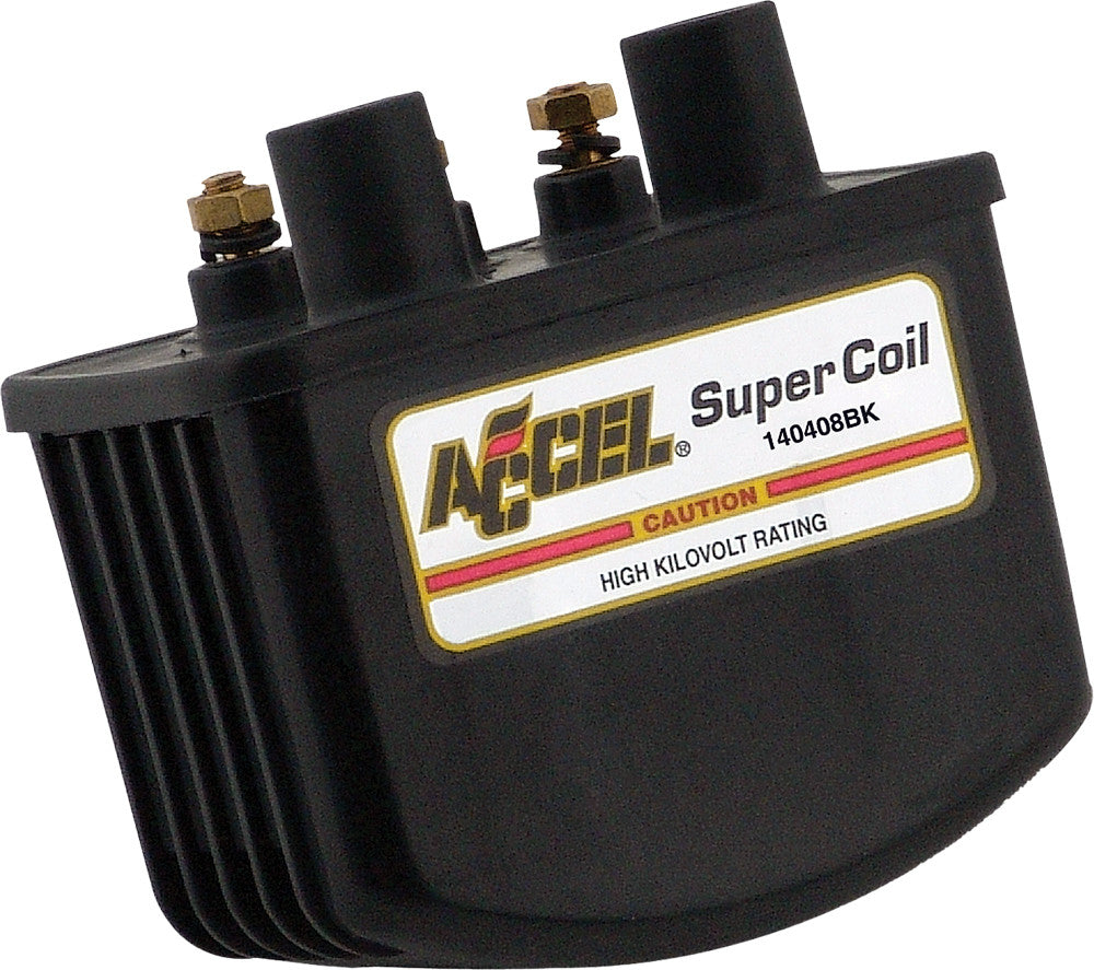 ACCEL SINGLE FIRE SUPER COIL 3.0 OHM BLACK 140408BK-atv motorcycle utv parts accessories gear helmets jackets gloves pantsAll Terrain Depot