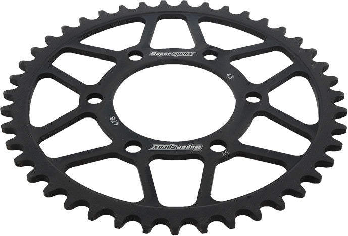 SUPERSPROX STEEL SPROCKET 43T BLACK RFE-478-43-BLK