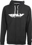 FLY RACING FLY CORPORATE ZIP UP HOODIE BLACK LG 354-0190L