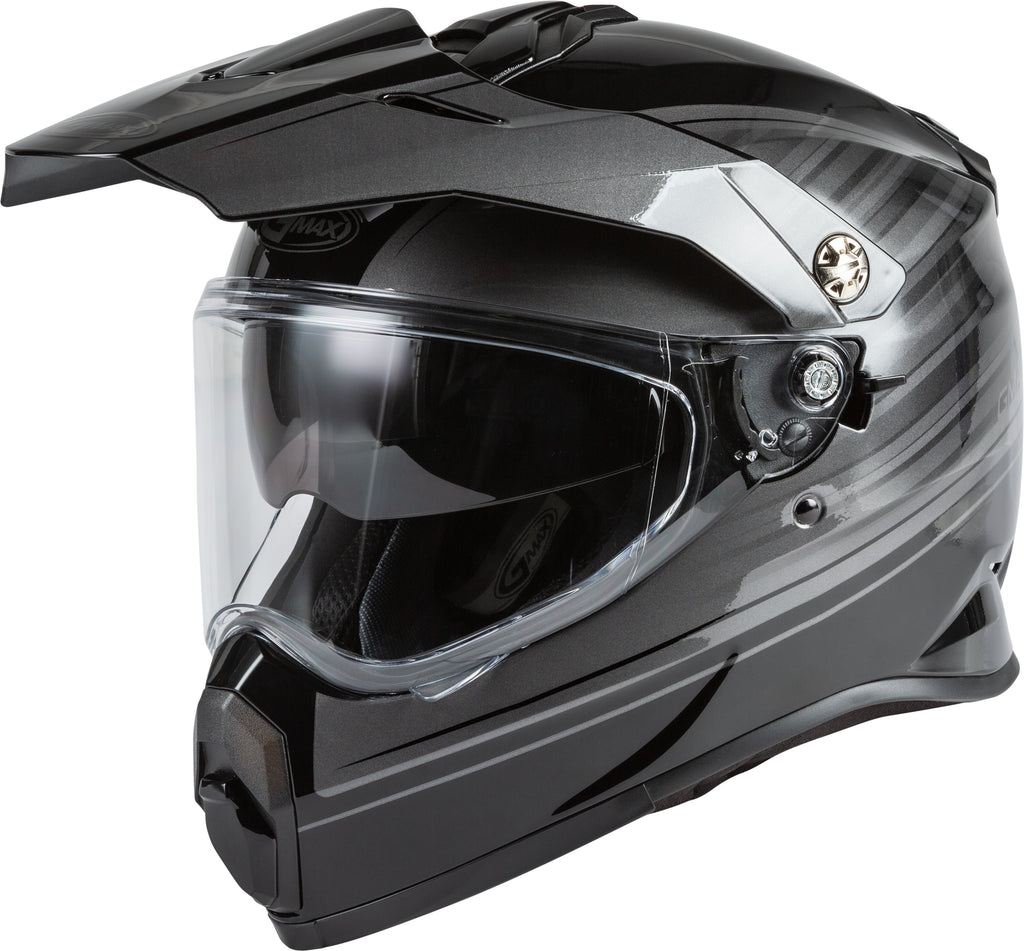 GMAX AT-21 ADVENTURE RALEY HELMET BLACK/GREY LG G1211026