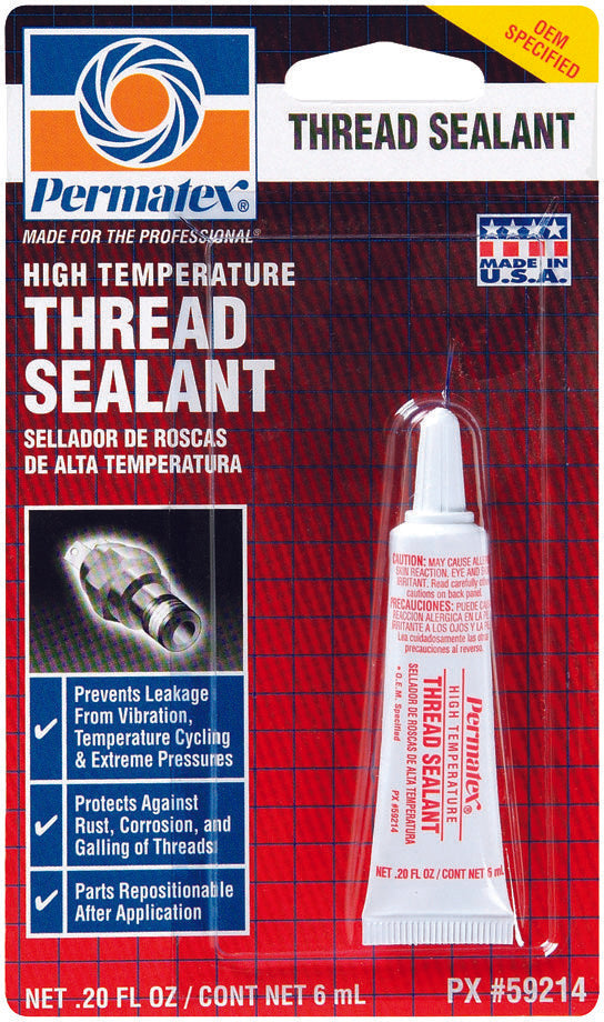 PERMATEX HIGH TEMPERATURE THREAD SEALANT 6ML 59214