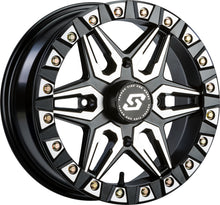 Load image into Gallery viewer, SEDONA SPLIT 6 BDLK WHEEL 15X6 4/156 5+1 (+38MM) BLACK/MACHINED A72M-56056+38S