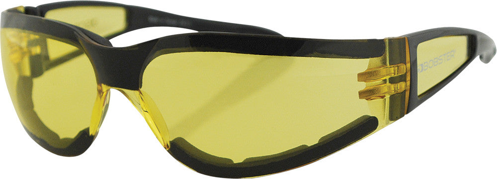 BOBSTER SHIELD II SUNGLASSES BLACK W/YELLOW LENS ESH204-atv motorcycle utv parts accessories gear helmets jackets gloves pantsAll Terrain Depot