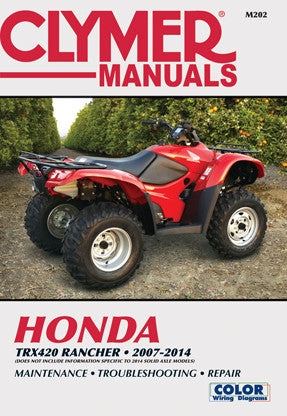 CLYMER REPAIR MANUAL HON RANCHER CM202-atv motorcycle utv parts accessories gear helmets jackets gloves pantsAll Terrain Depot