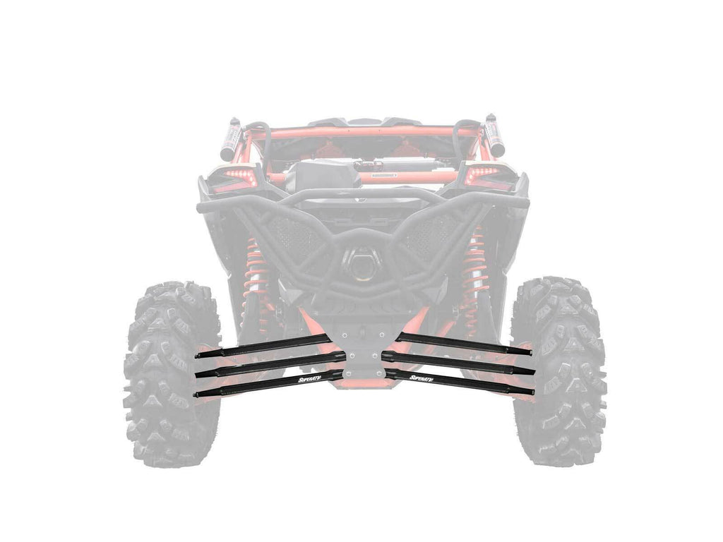 SuperATV Boxed Rear Radius Arms for Can-Am Maverick X3 (72" Body) - Black