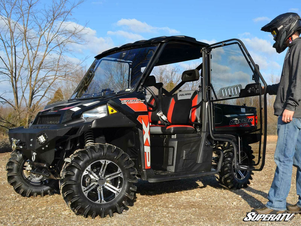 SuperATV Full Cab Enclosure Doors for Polaris Ranger XP 900 (2013+) - Vented