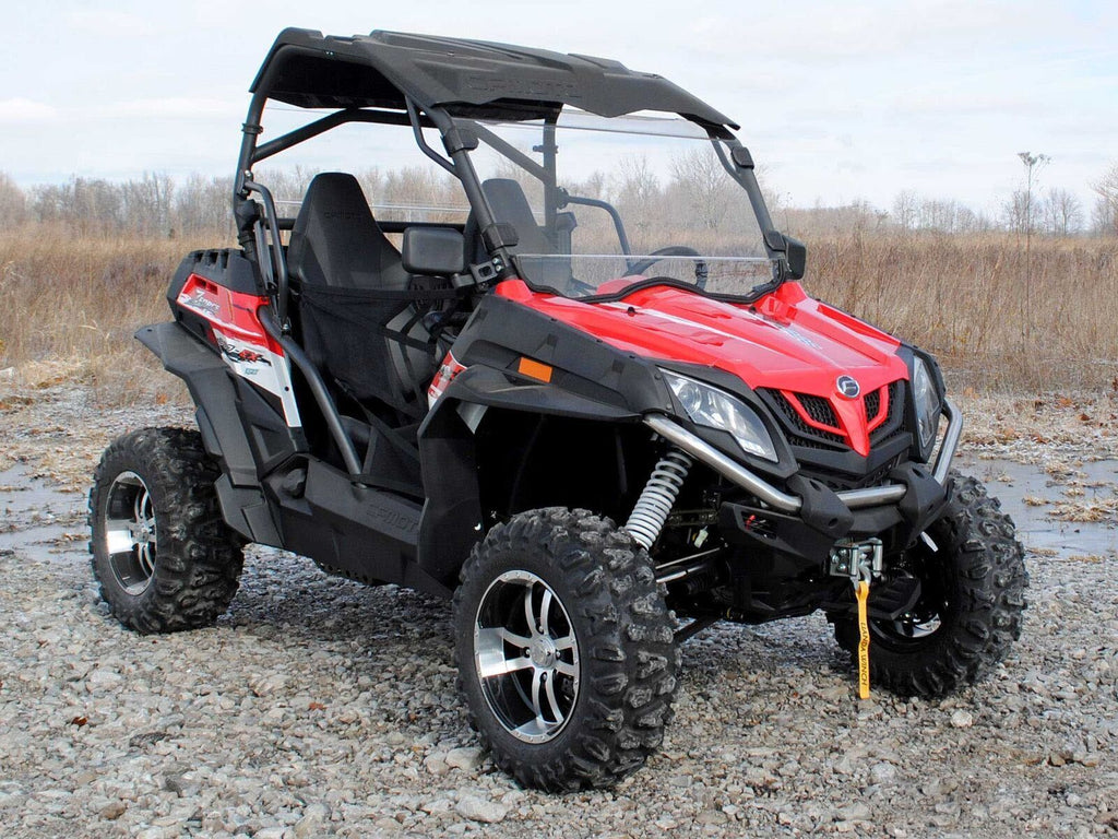 SuperATV CFMOTO ZForce 500 / 800 / 1000 Scratch Resistant Full Windshield 2014+