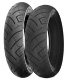 Shinko SR777 130/80-17 Front & 180/65-16 Rear Blackwall Bias Ply Tire Set