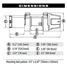 Load image into Gallery viewer, Warn VRX-25 2500lb Wire Rope Winch Kit For Suzuki King Quad 750